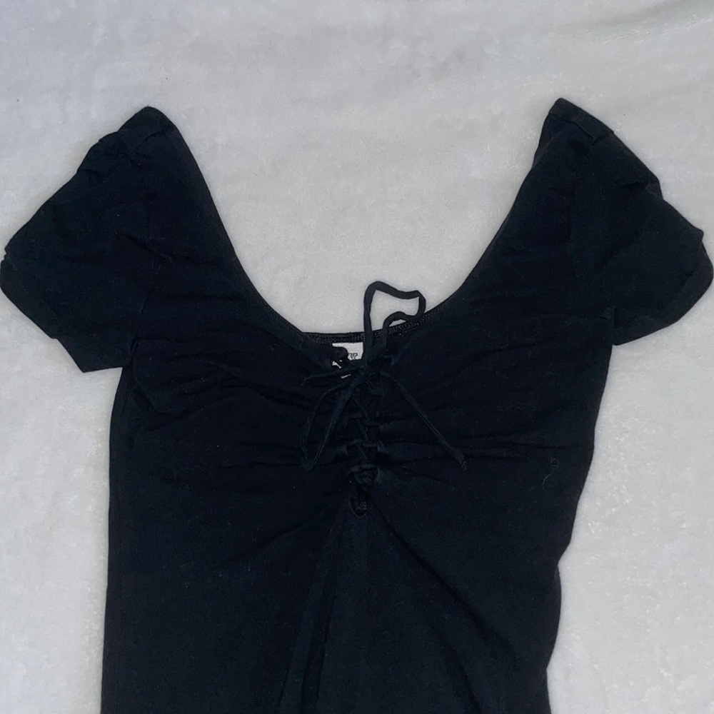 PINK cross v neck bodysuit !!